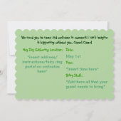 シダレザクラの花咲く ハッピー・メイデイ招待状 招待状 (裏面)