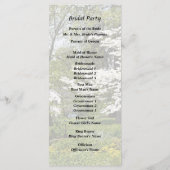 シダレザクラの花 プログラム (裏面)