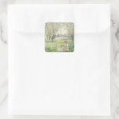 シダレヤナギの女、モネ 1880 スクエアシール (バッグ)