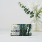 シダレヤナギの木のライン 名刺 (スタンド正面)