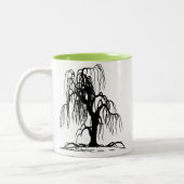 シダレヤナギの木 ツートーンマグカップ (左)