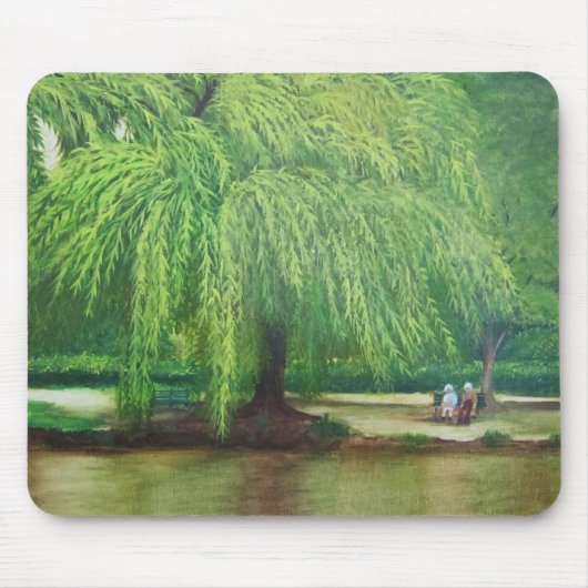 シダレヤナギの木 マウスパッド (正面)