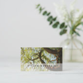 シダレヤナギの樹木外科専門家 名刺 (スタンド正面)