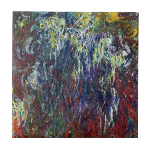 シダレヤナギ、Givernyクロード・モネの絵画 タイル