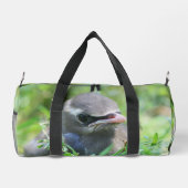シダーの羽ばたきパーソナライズされた鳥 ダッフルバッグ (裏面)