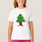 シダーオブレバノンプレミアム愛国画像Tシャツ Tシャツ (正面)