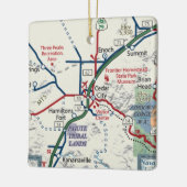 シダーシティユタの地図 セラミックオーナメント (左)