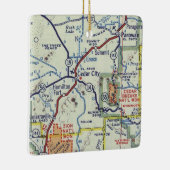 シダーシティユタレトロの地図 セラミックオーナメント (右)