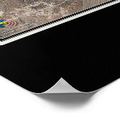 シダーシティユタ衛星ポスターマップ ポスター (角)