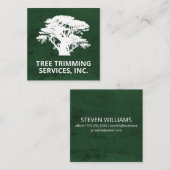 シダーツリー | 造園 | 庭師 | ツリートリマー スクエア名刺 (正面/裏面)