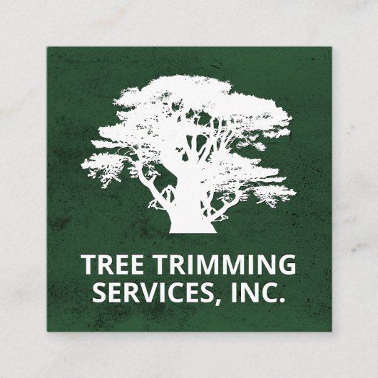 シダーツリー | 造園 | 庭師 | ツリートリマー スクエア名刺 (正面)