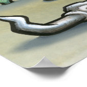 シダーパークテキサス州の地図ポスター ポスター (角)