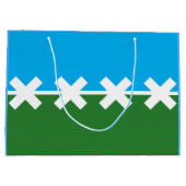 シダーパーク国旗、テキサス州 ラージペーパーバッグ (裏面)