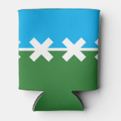 シダーパーク国旗、テキサス州 缶クーラー (正面)