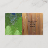 シダーフェンス付き樹木造園デザイン 名刺 (裏面)