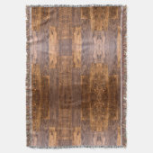 シダープランクス |素朴な木目パターン スローブランケット (正面縦)