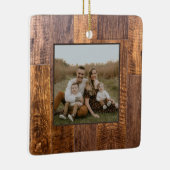 シダープランクス |素朴な木目パターン セラミックオーナメント (右)