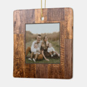 シダープランクス |素朴な木目パターン セラミックオーナメント (左)