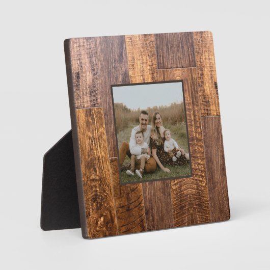 シダープランクス |素朴な木目パターン フォトプラーク (正面)