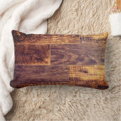 シダープランクス |素朴な木目パターン ランバークッション (ブランケット)