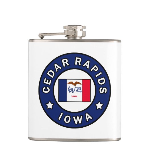 シダーラピッズアイオワ フラスク (正面)