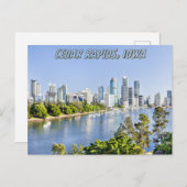 シダーラピッドアイオワ川橋旅行はがき ポストカード (正面/裏面)