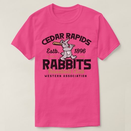 シダーラピッドウサギ Tシャツ (デザイン正面)