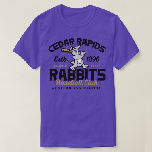 シダーラピッドウサギ Tシャツ (デザイン正面)