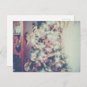 シダーログキャビン葉書の中のクリスマス ポストカード (正面/裏面)