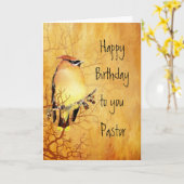 シダーワクウィングウォーターカラーパスター誕生日カード カード (黄色い花)