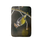 シダーワックスウィングソンバードオリジナルワイルドバードフォト バスマット (正面縦)