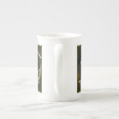 シダーワックスウィングソンバードオリジナルワイルドバードフォト ボーンチャイナマグカップ (裏面)