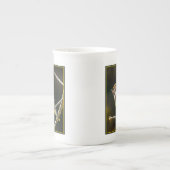 シダーワックスウィングソンバードオリジナルワイルドバードフォト ボーンチャイナマグカップ (正面)