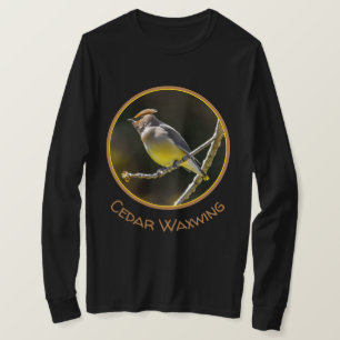 シダーワックスウィングソンバードオリジナルワイルドバードフォト Tシャツ