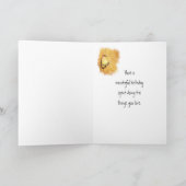 シダーワックスウィングバード祖父誕生日カード カード (内部)