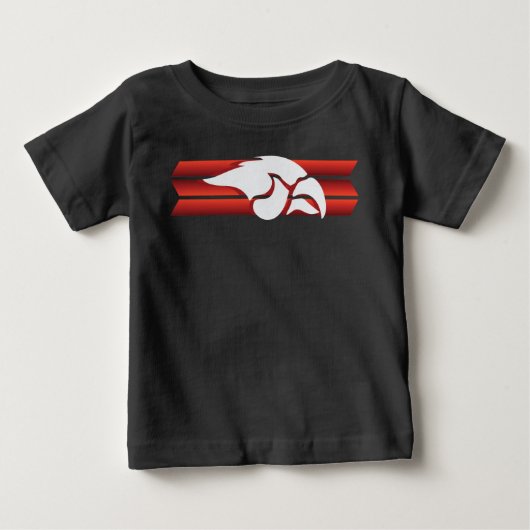 シダー春レッドホークス#6 ベビーTシャツ (正面)
