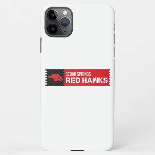 シダー春レッドホークス iPhoneケース (裏面)