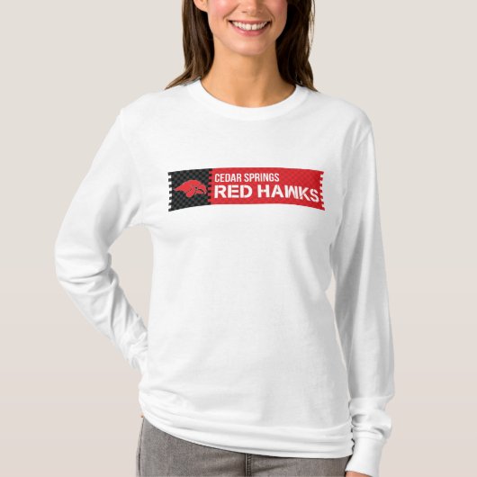 シダー春レッドホークス Tシャツ (正面)