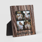 シダー素朴バーク自然ツリーアウトドア愛好家 フォトプラーク (正面)