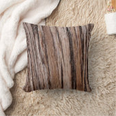 シダー素朴バーク自然木アウトドア模様 クッション (ブランケット)