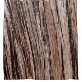 シダー素朴バーク自然木アウトドア模様 シャワーカーテン (正面)