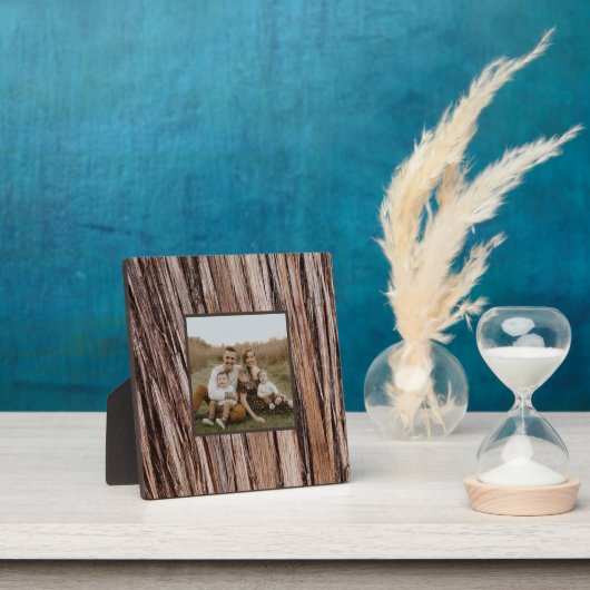 シダー素朴バーク自然木アウトドア模様 フォトプラーク (インサイチュ)