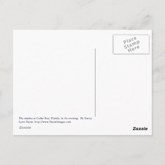 シダー鍵マリーナアットナイトポストカード ポストカード (裏面)