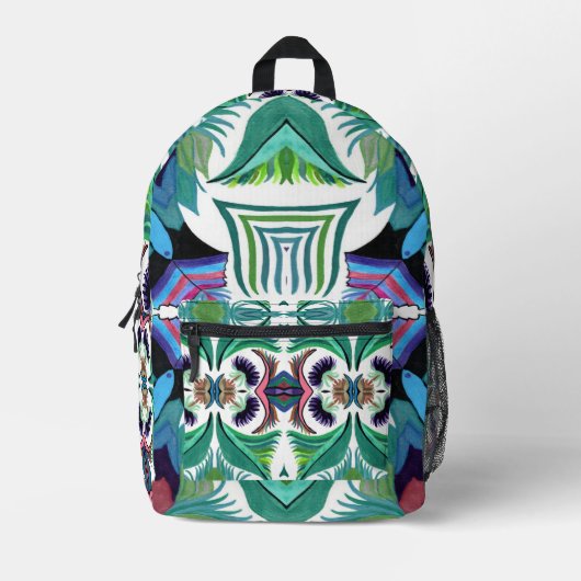 シダ島C/Mのオン プリントバックパック (正面)