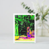 シダ植物 jGibney The MUSEUM Zazzle ポストカード (スタンド正面)