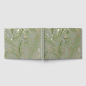 シダ花柄 ゲストブック (全面)