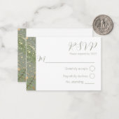 シダ花柄 ノートカード (正面/裏面インサイチュ)