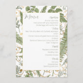 シダ花柄 メニュー (正面)