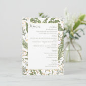 シダ花柄 メニュー (スタンド正面)