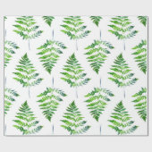 シダ葉の模様 ラッピングペーパー (フラット)